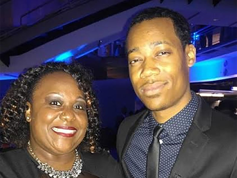 Karen with actor, Tyler James