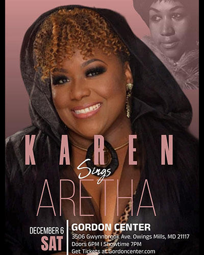 Karen Linette Sings Aretha flyer